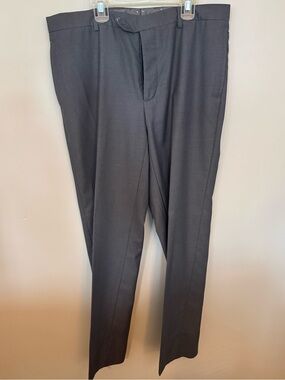 Pronto Uomo Charcoal Gray Dress Pants - Flat Front 36 x 32